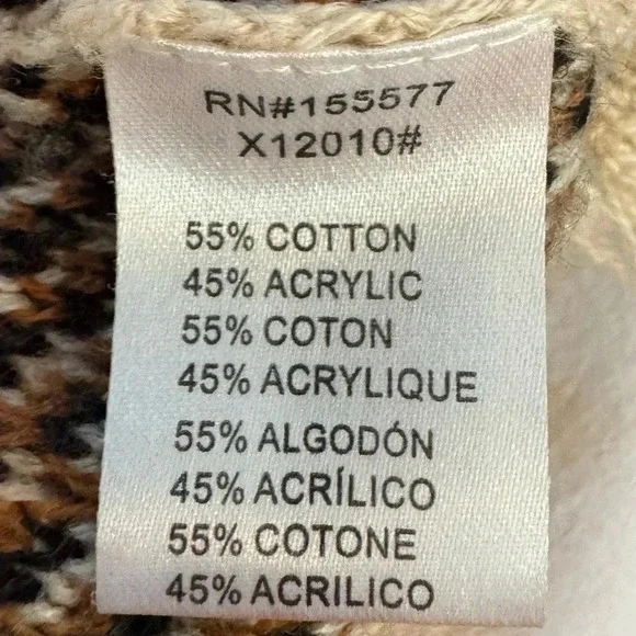 Miracle U.S.A Cream Leopard Print V-Neck Sweater - Picture 4 of 4